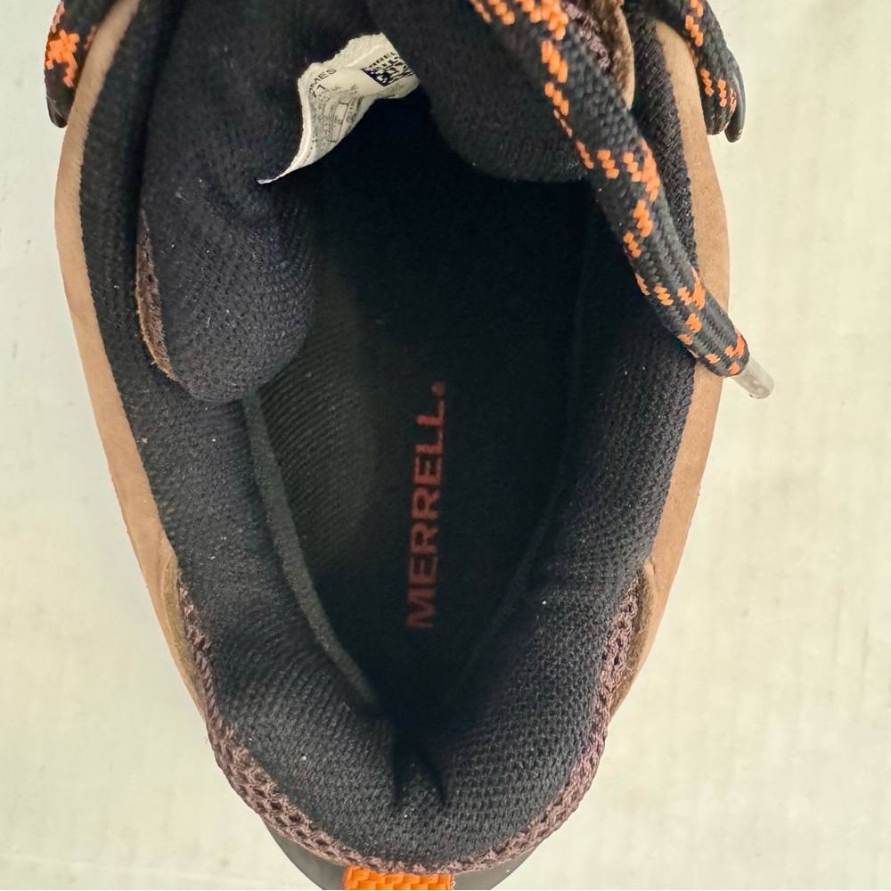 Merrell Mens Chameleon 7 Mid Waterproof Hiking Boots J84271 Tan Brown Size 8.5 - Picture 10 of 11